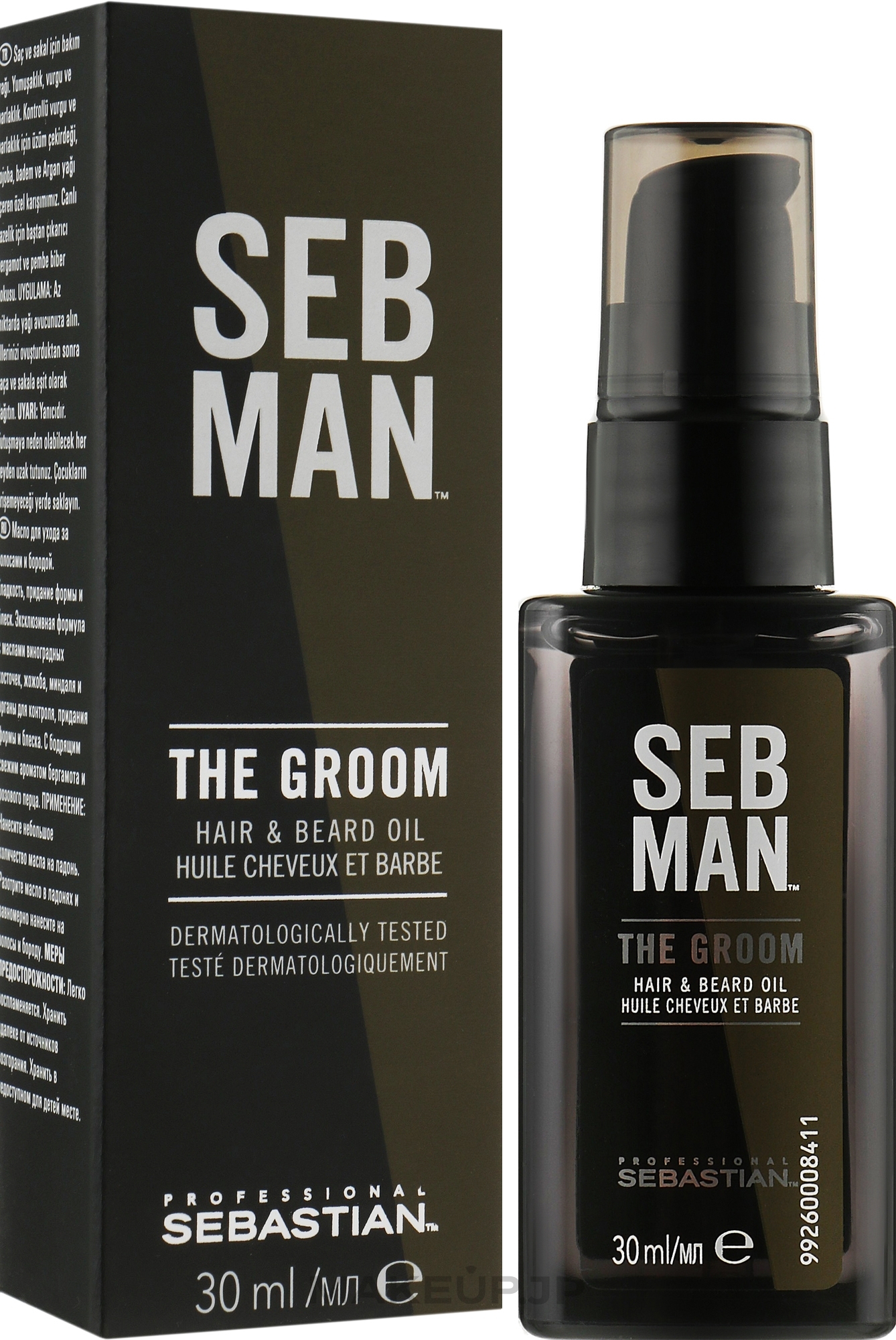 Hair & Beard Care Oil - Sebastian Professional SEB MAN The Groom Hair & Beard Oil — photo 30 ml