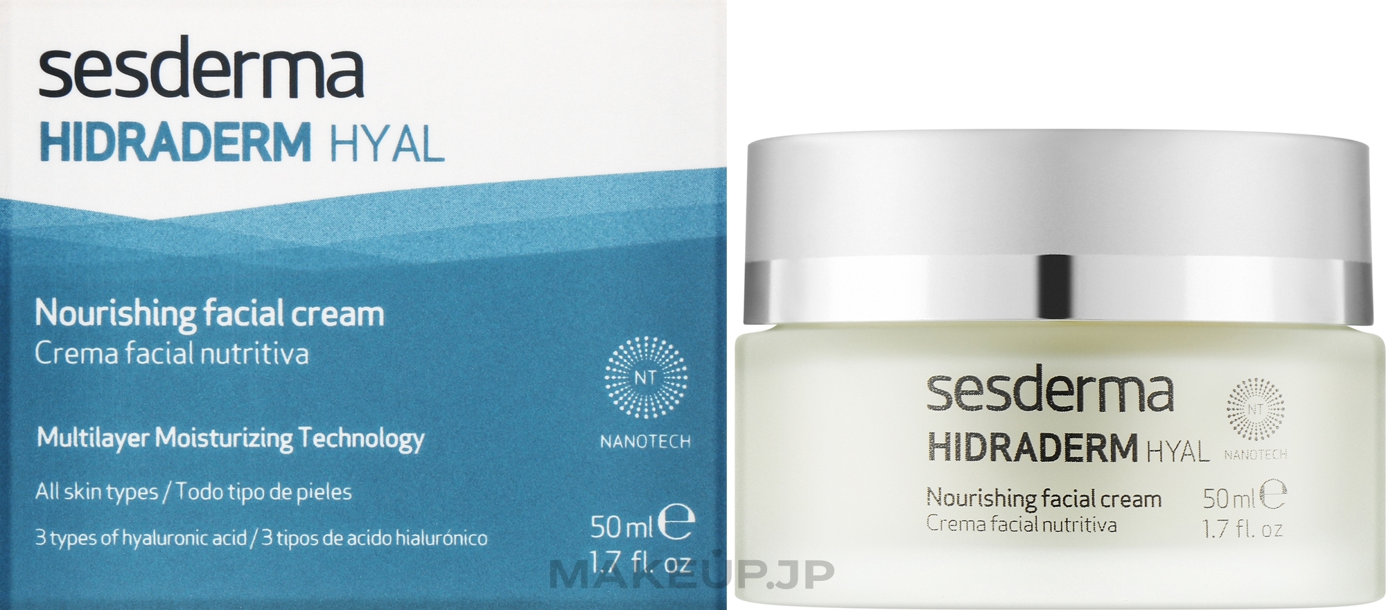 Nourishing Face Cream - SesDerma Laboratories Hidraderm Hyal Nourishing Facial Cream — photo 50 ml