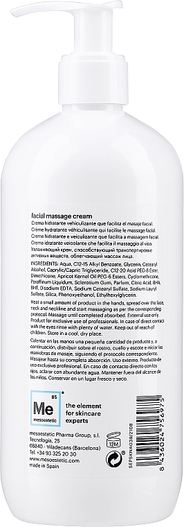 Face Massage Cream - Mesoestetic Facial Massage Cream — photo N2
