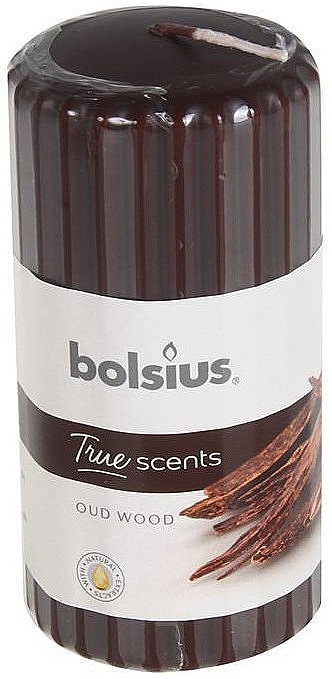 Scented Candle "Agarwood", 120/58 mm - Bolsius True Scents Candle — photo N1