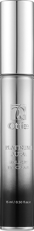 プラチナとブラックキャビアエキス配合のアイクリーム、ローラー付き - Ottie Platinum Aura Roll-Up Eye Cream	 — photo N1