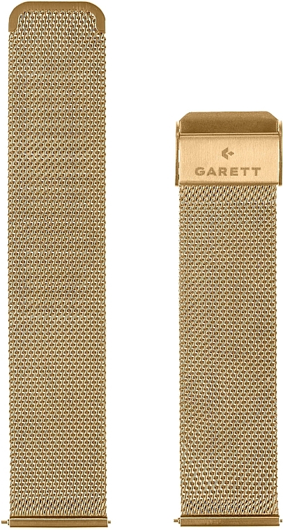 Smart Watch Strap, gold steel, 18 mm - Garett — photo N1