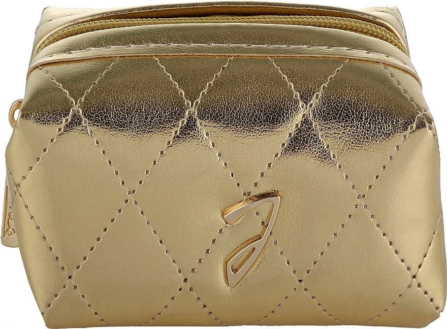 Lipstick Pouch, quilted, gold - Janeke Golden Quilted Pouch — photo N1