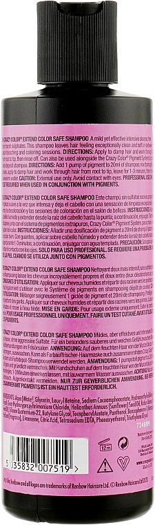 Sulphate-Free Shampoo for Coloured Hair - Crazy Color Extend Color Safe Shampoo — photo N3