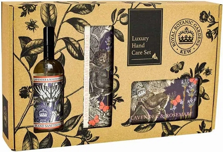 Set - The English Soap Company Kew Gardens Lavender & Rosemary Hand Care Gift Box — photo N1