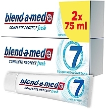 Fragrances, Perfumes, Cosmetics Set - Blend-A-Med 3D White Extra Fresh (toothpaste/2*75ml)