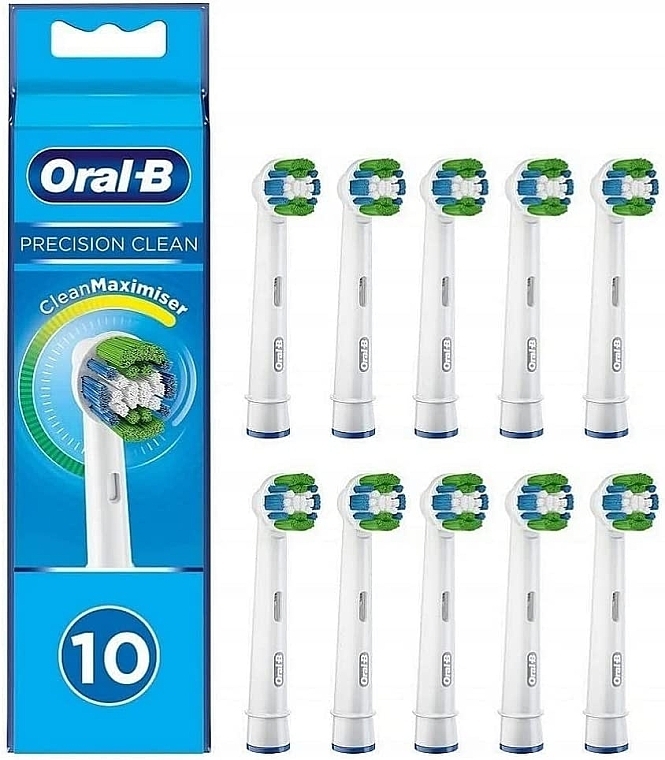 Electric Toothbrush Head, 10 pcs - Oral-B Precision Clean — photo N1