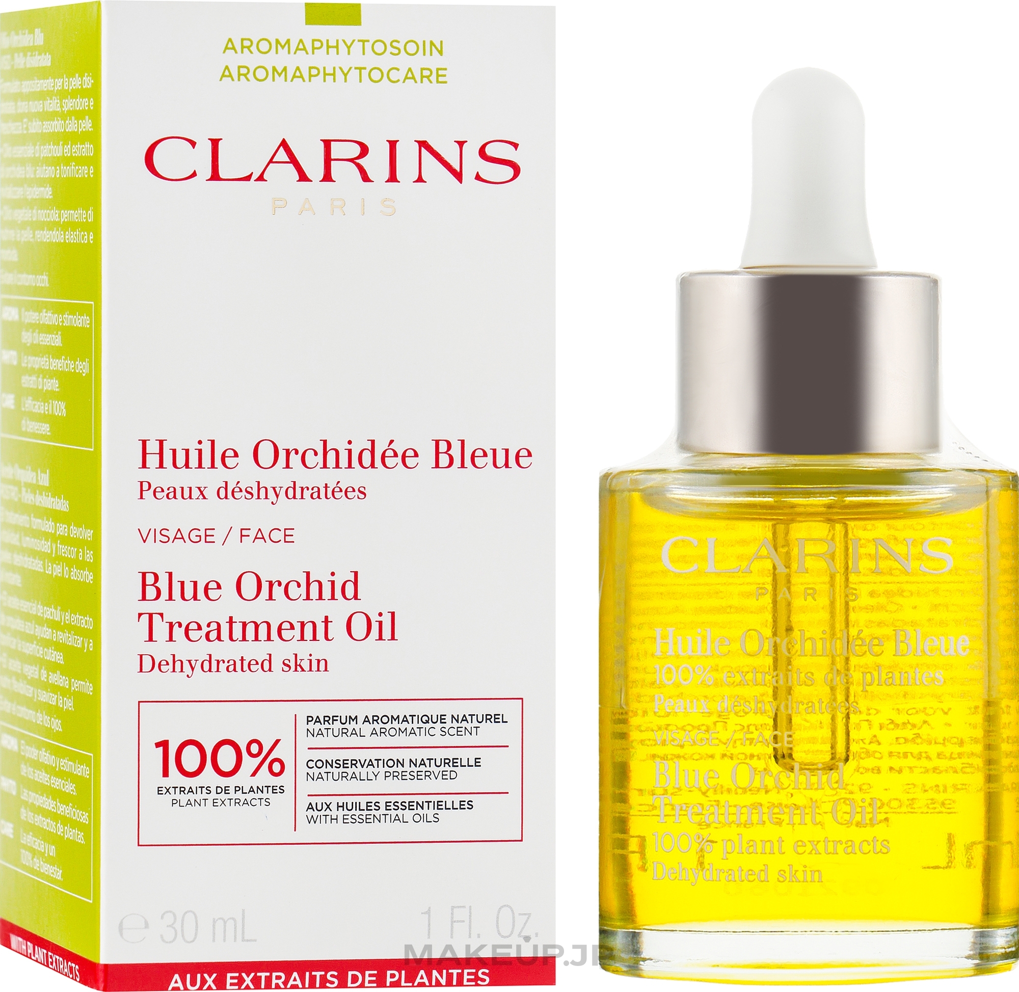 Face Oil for Dehydrated Skin - Clarins Blue Orchid Face Treatment Oil — photo 30 ml