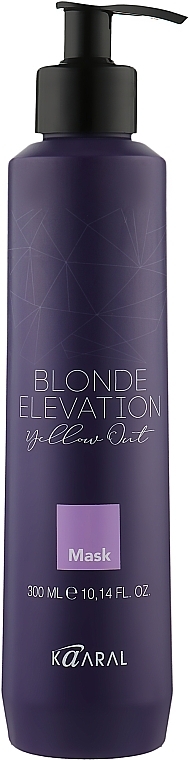 Bleached Hair Mask - Kaaral Blonde Elevation Yellow Out — photo N4