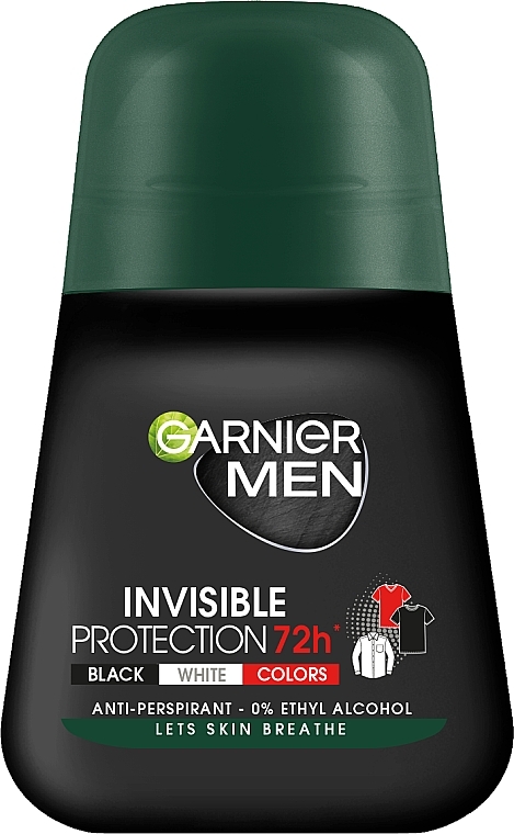 Men Roll-On Deodorant - Garnier Mineral Deodorant Invisible 72h — photo N2