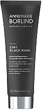 Fragrances, Perfumes, Cosmetics Mattifying Mask - Annemarie Borlind 2 In 1 Black Mask