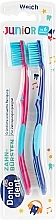 Fragrances, Perfumes, Cosmetics Kids Toothbrush, blue + crimson - Dontodent Junior