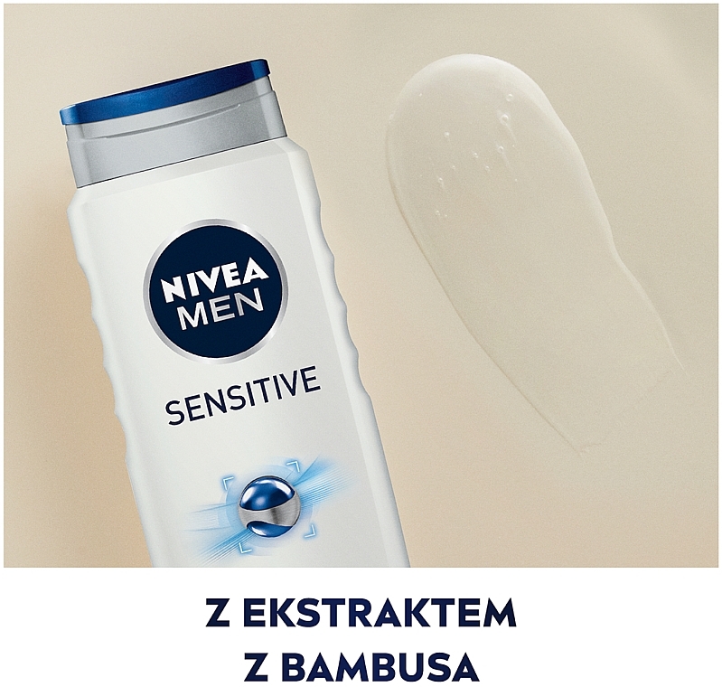 Shower Gel "For Sensitive Skin" - NIVEA Men Sensitive Shower Gel — photo N4