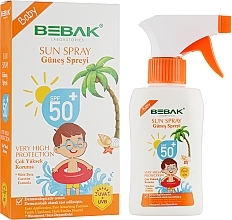 Fragrances, Perfumes, Cosmetics Sunscreen Spray for Children - Bebak Laboratories Baby Sun Spray SPF50