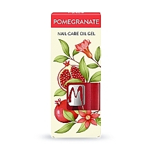 Fragrances, Perfumes, Cosmetics Pomegranate Nail Oil Gel - Moyra Nail Care Oil Gel Pomegranate