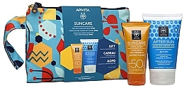 Fragrances, Perfumes, Cosmetics Set - Apivita Suncare (f/cr/50ml + f/gel/100ml)