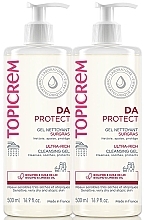 Fragrances, Perfumes, Cosmetics Set - Topicrem DA Protect Ultra-Rich Cleansing Gel (cl/gel/2x500ml)