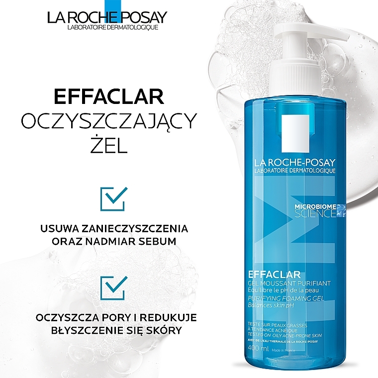 Cleansing Gel Mousse for Oily and Problem Skin - La Roche-Posay Effaclar Gel Moussant Purifiant — photo N4