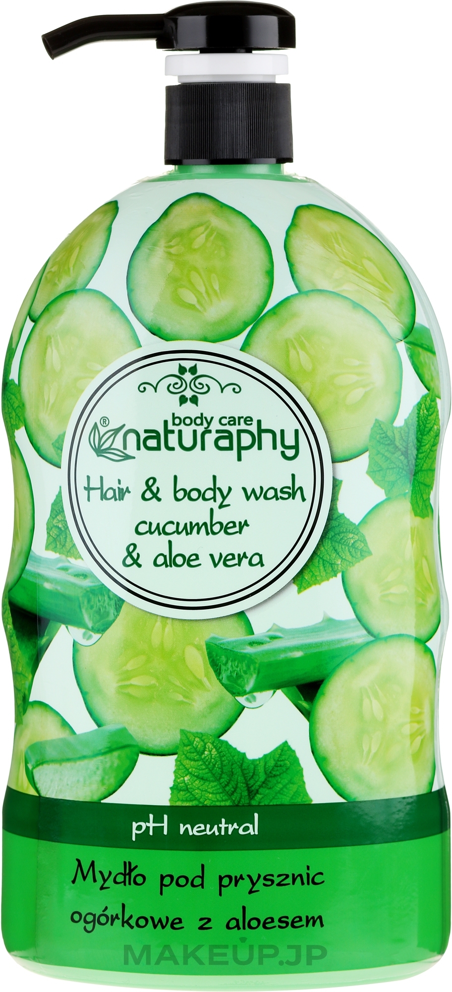 Shampoo-Shower Gel "Cucumber & Aloe Vera" - Naturaphy — photo 1000 ml