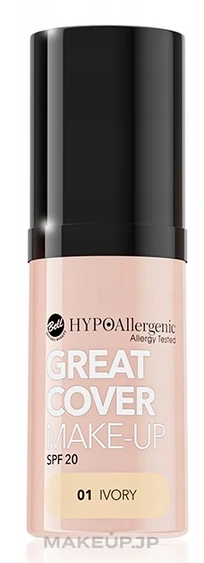 Hypoallergenic Foundation - Bell Hypoallergenic Great Cover Make-up Spf 20 — photo 01 - Ivory