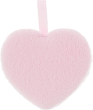 Fragrances, Perfumes, Cosmetics Cotton Face Cleansing Sponge 'Heart', PF-37, pink - Puffic Fashion