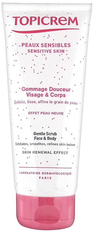 Body Scrub for Sensitive Skin - Topicrem Gentle Scrub Skin Renewal Effect — photo N1