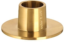 Fragrances, Perfumes, Cosmetics Medium Candle Holder, matte golden - Ester & Erik Candle Holder Medium Matt Gold