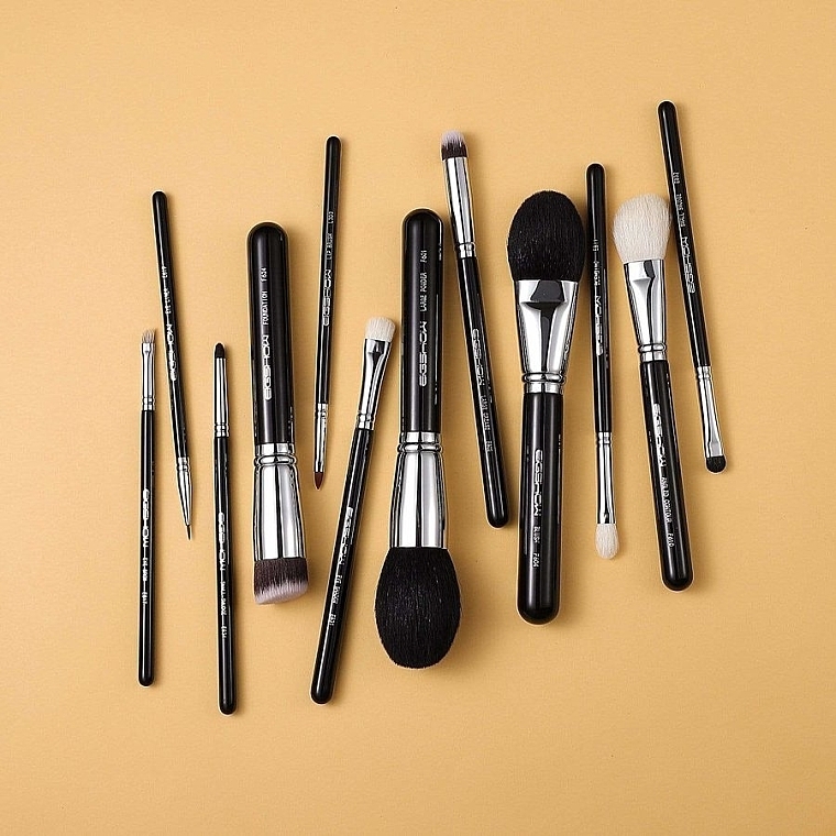 Makeup Brush Set, bright silver - Eigshow Beauty Makeup Brush Master Light Gun Black — photo N4