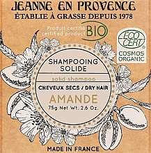 Fragrances, Perfumes, Cosmetics Almond Solid Shampoo - Jeanne en Provence BIO Almond Solid Shampoo