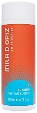 Fragrances, Perfumes, Cosmetics Before Tan Lotion - Mila D'Opiz SUN SUN Pre Tan Lotion