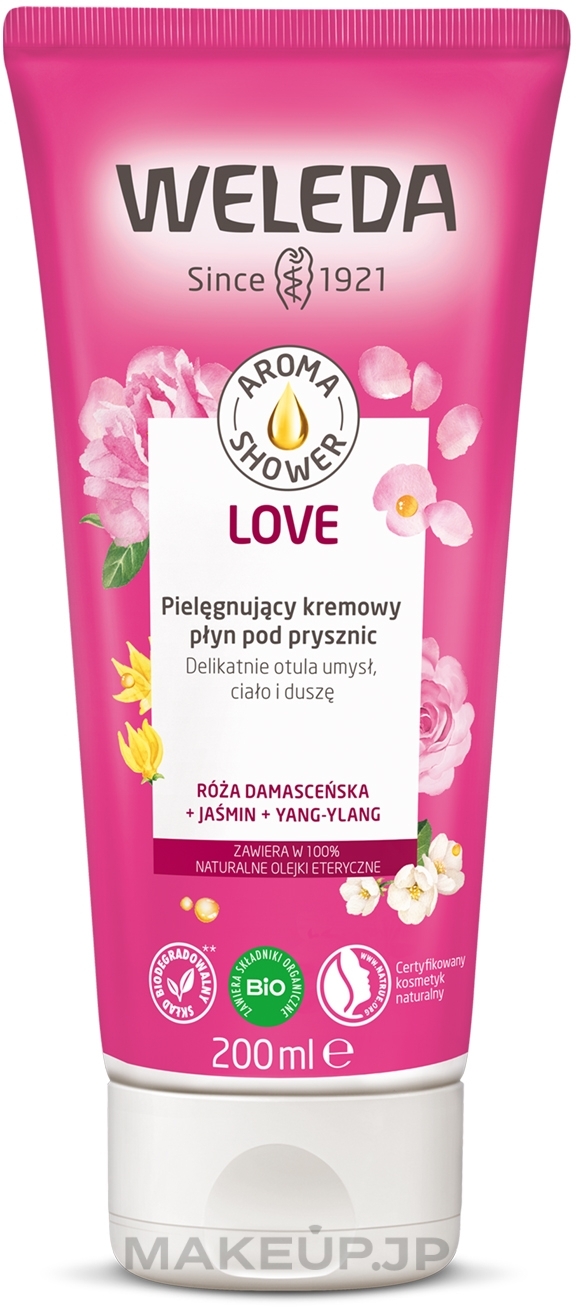 Creamy Shower Gel "Love" - Weleda Aroma Love Pampering Creamy Body Wash — photo 200 ml
