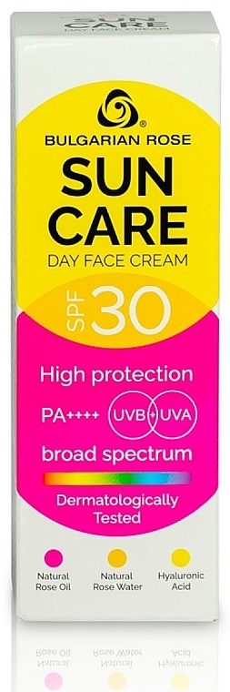 Day Face Cream SPF 30 - Bulgarian Rose Sun Care Day Face Cream SPF 30 — photo N3