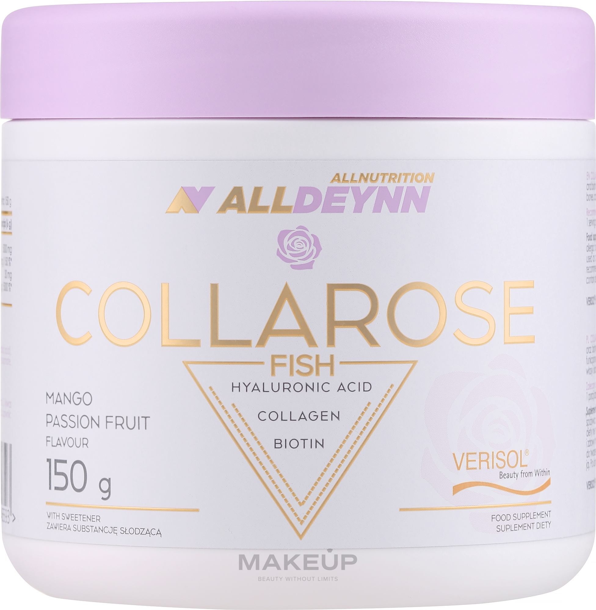 Mango and Passion Fruit Fish Collagen Hydrolyzed Collagen - AllNutrition AllDeynn CollaRose Fish Mango & Passion Fruit — photo 150 g