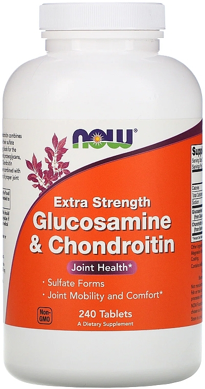 Extra Strength Glucosamine & Chondroitin - Now Foods Glucosamine & Chondroitin Extra Strength — photo N1