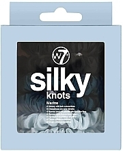 Hair Ties Set, 6 pcs - W7 Cosmetics Silky Knots Marine — photo N1
