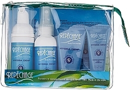 Fragrances, Perfumes, Cosmetics Set - Repechage Hydra Dew Travel Collection Set (mask/30ml + gel/cr/15ml + f/cr/15ml + toner/60ml + clean/mousse/45ml + bag)