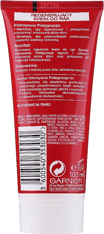 Regenerating Hand Cream for Very Dry Skin - Garnier Skinat Body Intensive Care  — photo N4