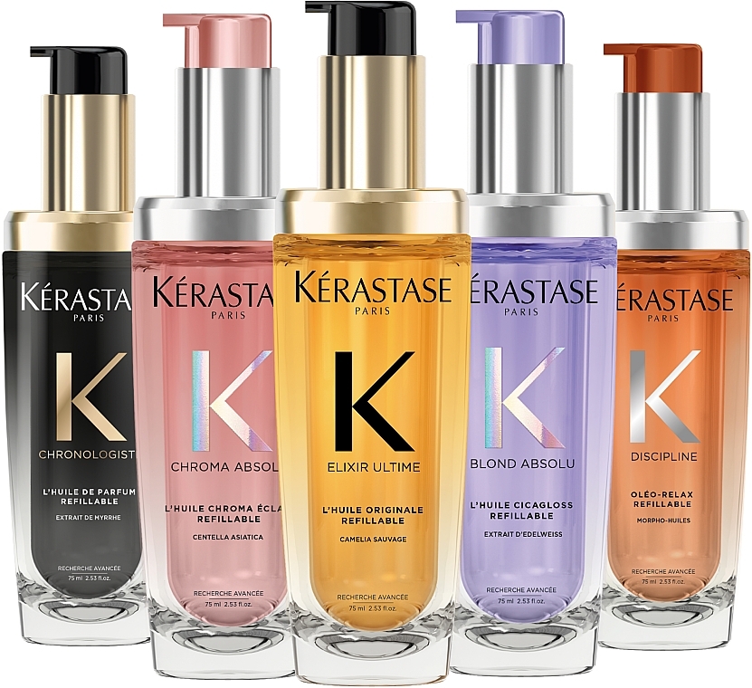 Shiny Hair Oil - Kerastase Chroma Absolu Radiance Sublimating Oil Refillable — photo N14