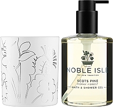 Noble Isle "Forest Bathing" Scots Pine + Pinewood - Set (sh/gel/250ml + candle/200g) — photo N6