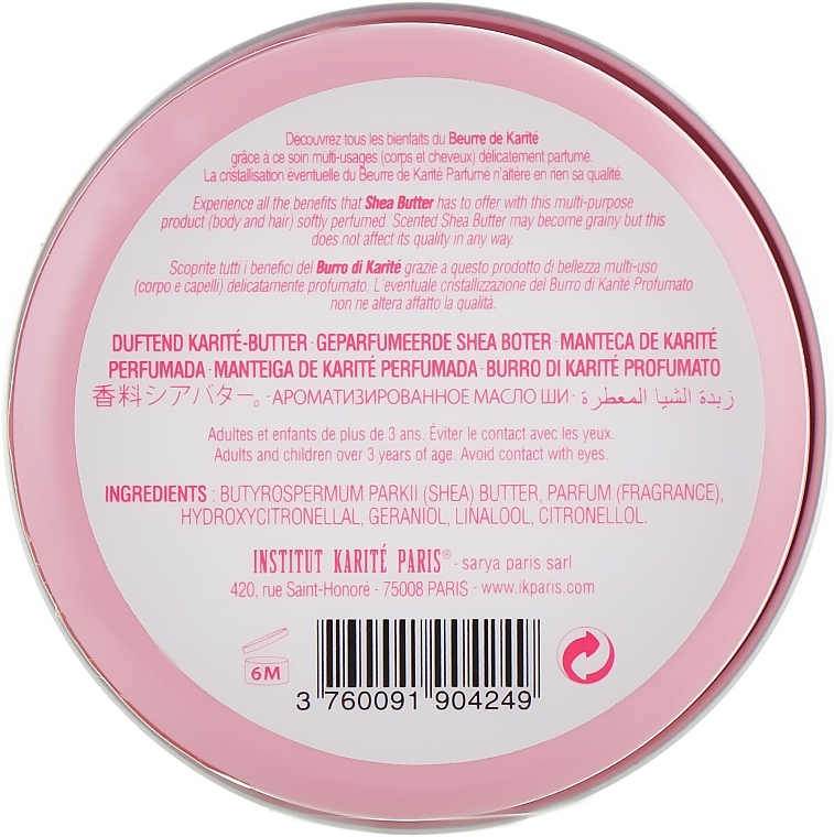 Rose Sceted Shea Butter 98% - Institut Karite Rose Mademoiselle Scented Shea Butter — photo N6