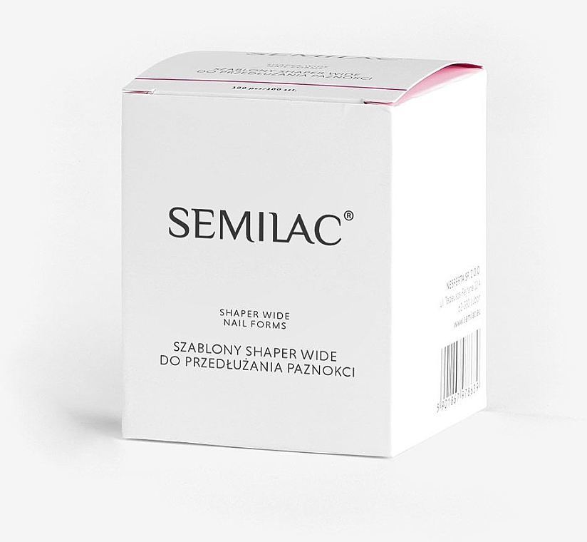 Nail Extension Shapers - Semilac Semi Hardi Wide Shaper — photo N2