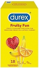 Condoms, 18 pcs - Durex Fruity Fun — photo N3