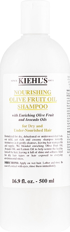 Nourishing Olive Oil Shampoo for Dry Hair - Kiehl's Olive Fruit Oil Nourishing Shampoo — photo N5