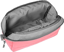 Quilted Classy Makeup Bag, pink - Makeup Cosmetic Bag Pink — photo N2