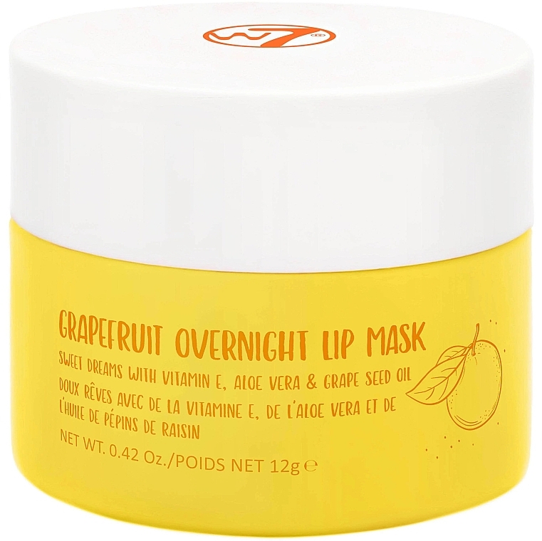 Grapefruit Night Lip Mask - W7 Grapefruit Overnight Lip Mask — photo N1