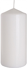 Fragrances, Perfumes, Cosmetics Cylindrical Candle 70x150 mm, white - Bispol