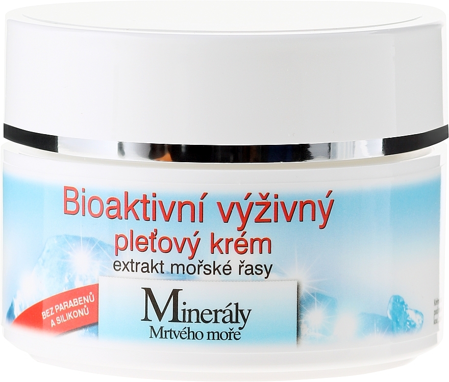 Nourishing Face Cream - Bione Cosmetics Dead Sea Minerals Bioactive Nourishing Facial Cream With Seaweed Extract — photo N2
