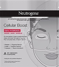 Fragrances, Perfumes, Cosmetics Hydrogel Face Mask - Neutrogena Cellular Boost 100% Hydrogel Mask