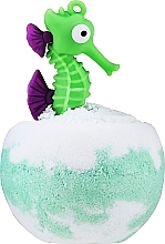 Fragrances, Perfumes, Cosmetics Bath Bomb with Toy, turquoise, seahorse - Chlapu Chlap Bomb