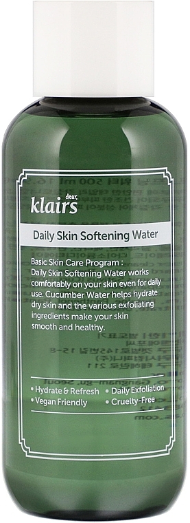 Cucumber Softening Face Tonic - Klairs Daily Skin Softening Water — photo N1